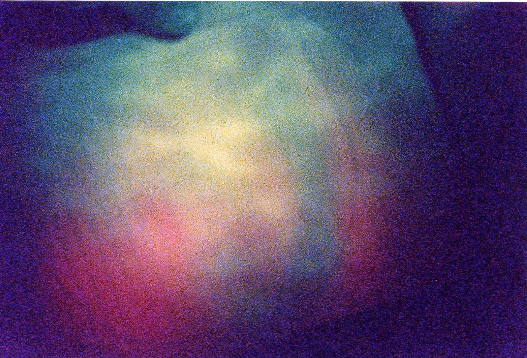 Beam diameter at 1000ft - false color 1 sec exposure